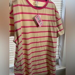 Lucy and Yak Lacey Tee Dress Large